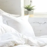 pillows on bed