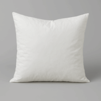 square white duck feather decorative pillow insert