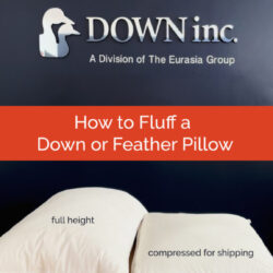 how to fluff a down or feather pillow