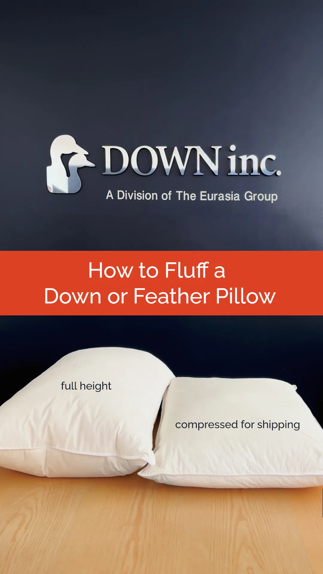 how to fluff a down or feather pillow