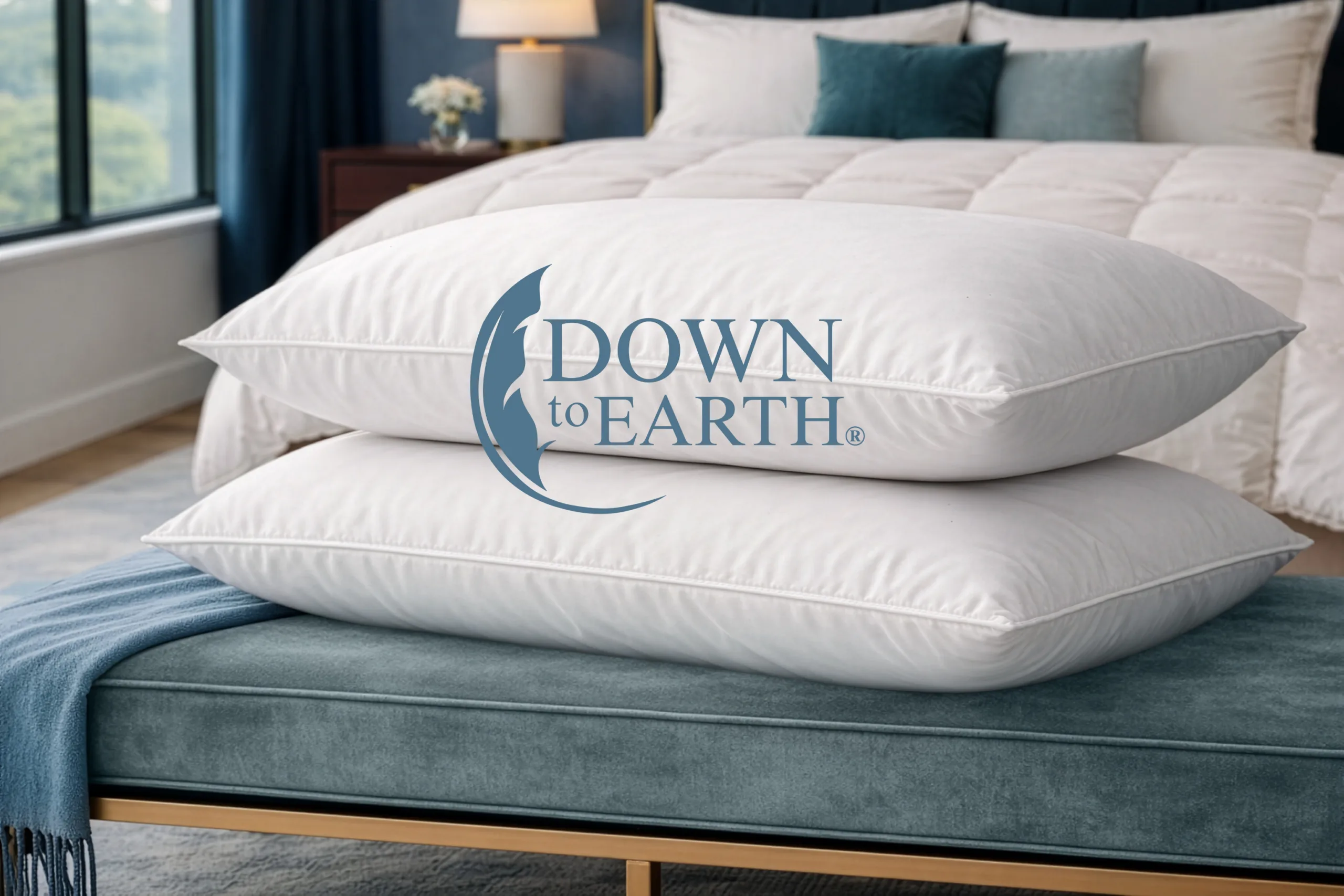 Organic cotton all natural pillows- Down to Earth